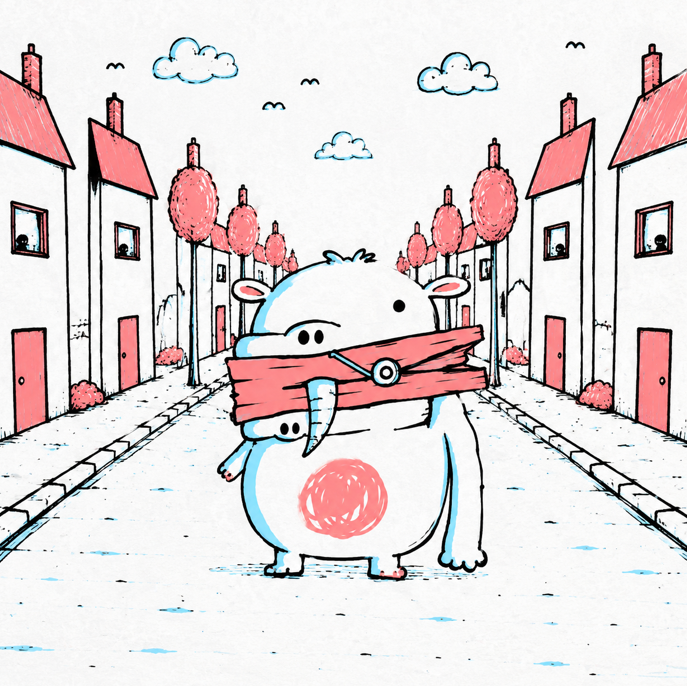 MEEKS standing in a quiet street